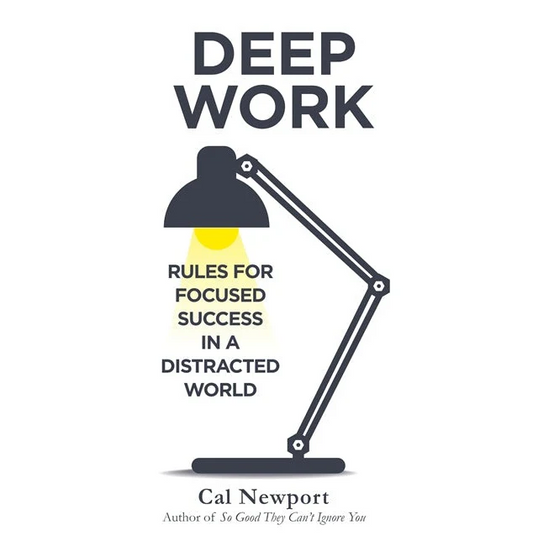 Deep Work by Cal Newport by Author’s book & bookmarks – book cover