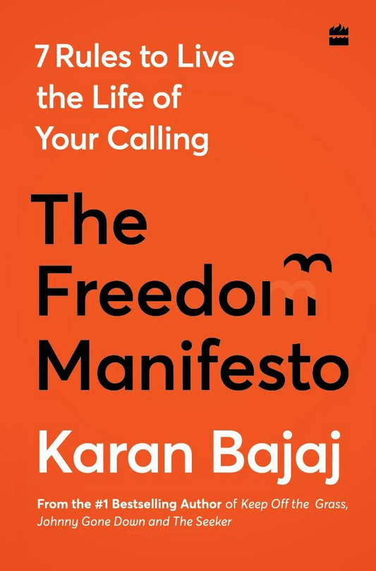 The Freedom Manifesto by Karan Bajaj by Author’s book & bookmarks – book cover