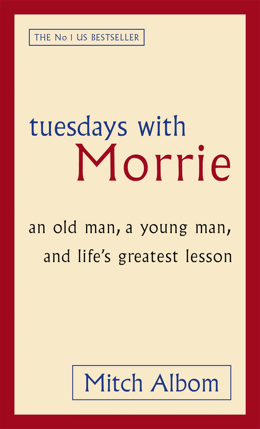 Tuesdays with Morrie by Mitch Albom by Author’s book & bookmarks – book cover