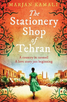 The Stationery Shop of Tehran by Marjan Kamali by Author’s book & bookmarks – book cover