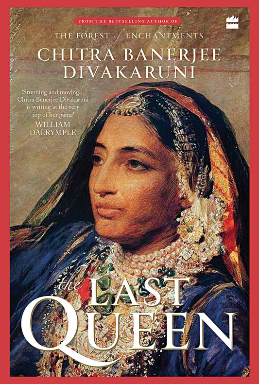 The Last Queen by Chitra Banerjee Divakaruni by Author’s book & bookmarks – book cover