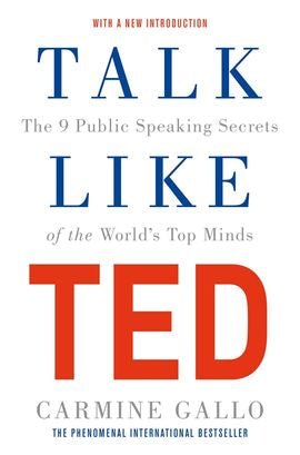 Talk Like TED by Carmine Gallo by Author’s book & bookmarks – book cover
